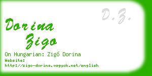 dorina zigo business card